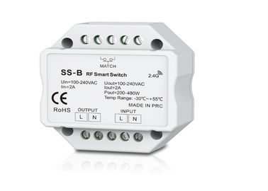 AC Triac RF Smart LED Przełącznik kontrolera oświetlenia 30m odległość zdalnego z wyjściem przekaźnikowym