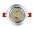 Srebrna oprawa wpuszczana regulowana typu Downlight, Cree Cob LED Downlight z aluminiową obudową