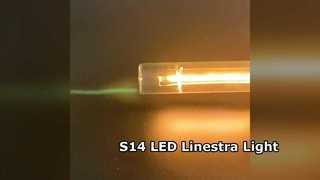 Tubka żarnikowa S14-LED w szklanej obudowie, Linestra