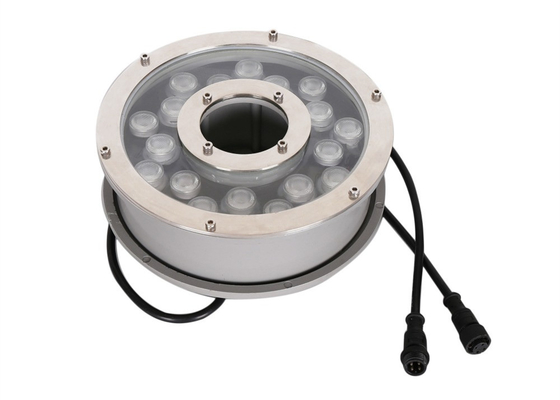 Sterowanie DMX512 Oświetlenie fontanny LED RGB 18W IP68 Oświetlenie basenowe LED