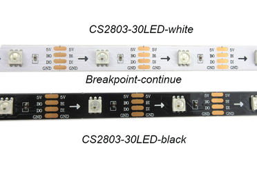 CS2803 Czarna taśma LED z cyfrowym paskiem światła Dostosowana długość do bibliotek / szpitali