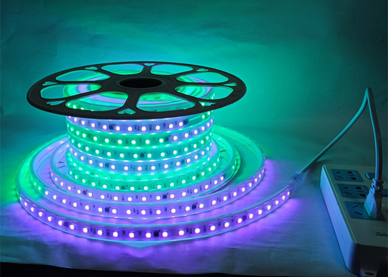 Adresowalna listwa wysokiego napięcia 110 V / 220 V AC z taśmą zmieniającą kolor 5050 60 diod RGB