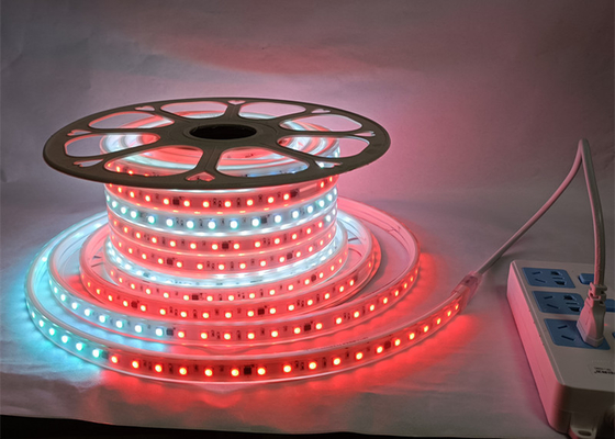 Adresowalna listwa wysokiego napięcia 110 V / 220 V AC z taśmą zmieniającą kolor 5050 60 diod RGB
