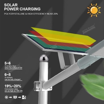 100w 200w All In One Solar Street Light Wysoka jasność Outdoor IP65 Wodoodporny