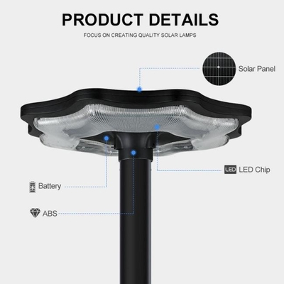 ABS 60w LED Solar Garden Light IP67 Na zewnątrz Droga Ulica Ścieżka Dom