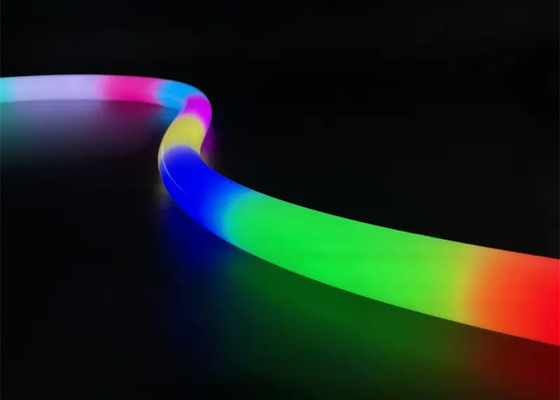 Cyfrowy pas światła adresowalny RGB Led Neon 360° Okrągły 25mm Magiczny kolor Zewnętrzne sterowanie