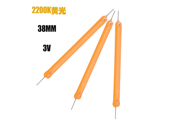 Dc3v 38MM COB LED Filament 2200k 2700K 6500K Części żarówek ceramicznych