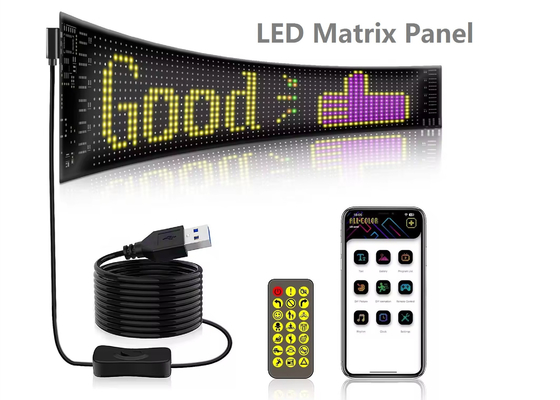 Miękki ekran LED Marka Reklama Promocja Wyświetlacz RGB Kolor APP Smart Programmable Wnętrze LED Sign