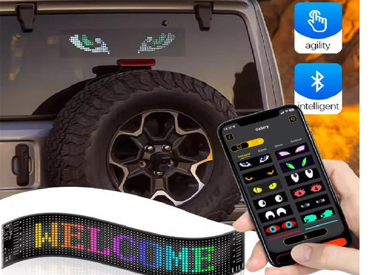 Miękki ekran LED Marka Reklama Promocja Wyświetlacz RGB Kolor APP Smart Programmable Wnętrze LED Sign