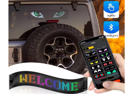 Sterowanie APP Elastyczny ekran LED Przewijanie wiadomości tekstowych