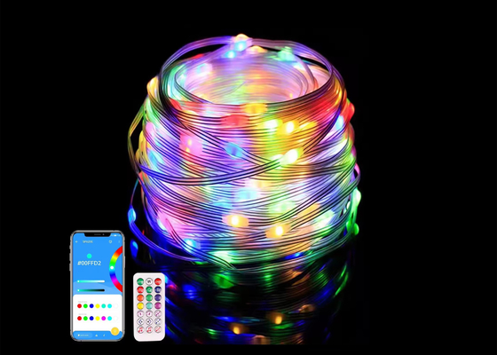 APP Smart String Lights wodoodporne LED Dekoracja świąteczna Fairy String Lights USB Smart Remote Control