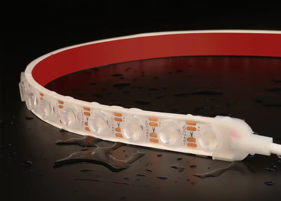 DC 24V 24W 1led wodoodporny miękki pasek białe światło LED soczewki ścienne do oświetlenia elewacji