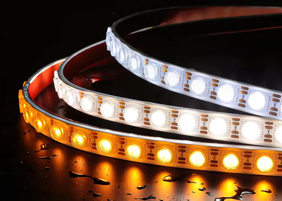 DC 24V 24W 1led wodoodporny miękki pasek białe światło LED soczewki ścienne do oświetlenia elewacji