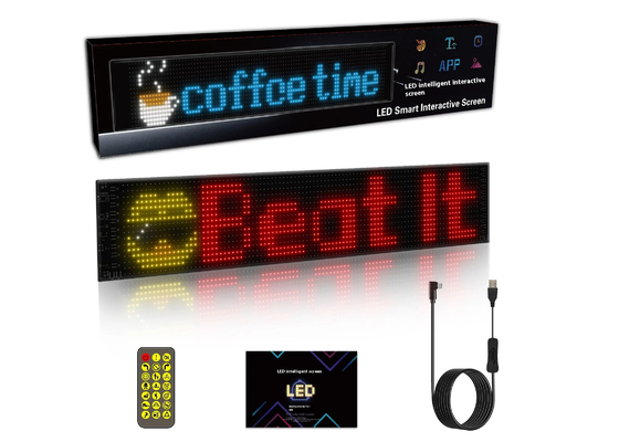 Smart Car Sticker 120x595mm RGB Dynamic LED Truck Demon Eye Light For Outdoor Smart Display IP65