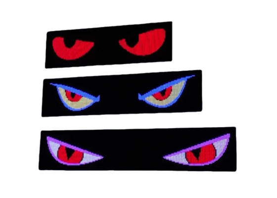 Ciężarówka Devil Eye LED Screen Car Light Ciężarówka Dynamic LED Light Smart Car Sticker Programmable LED Panel For Truck Windshield