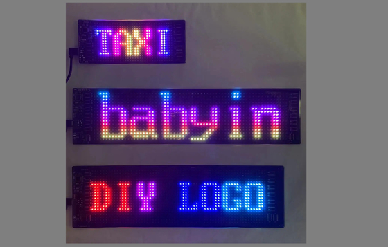 DIY Led Taxi Window Display Led Screen Do reklamy samochodowej Dostosowalny projekt Do JDM, reklamy samochodowej