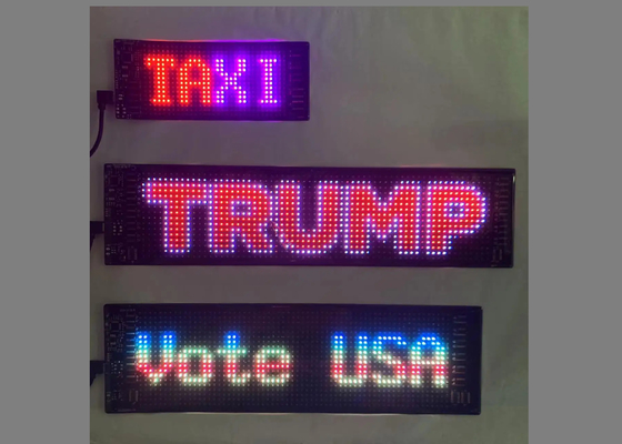 DIY Led Taxi Window Display Led Screen Do reklamy samochodowej Dostosowalny projekt Do JDM, reklamy samochodowej