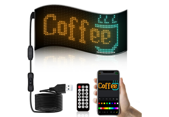 24*48 LED Flexible Light Display APP Control Car Advertising Screen Ip65 Full Color High Definition Car Display Wykonanie w pełnym kolorze
