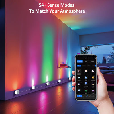 Kontrola Bluetooth Adresowalna RGBCW Smart Ściana Sconces / Eave Lights Dla Dekoracji Bożonarodzeniowej