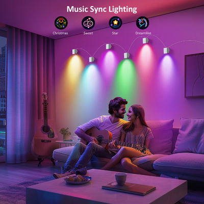 Kontrola Bluetooth Adresowalna RGBCW Smart Ściana Sconces / Eave Lights Dla Dekoracji Bożonarodzeniowej