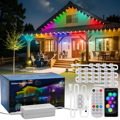 Świąteczna Dekoracja Domu Pixel Light Kolorowa 2024 RGB Programowalne Kształty LED Wodoodporne IP65 Oświetlenie Świąteczne