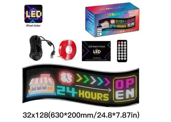 32*128 LED tabliczki reklamowe Animacja LED Panel z aplikacją zdalnego sterowania