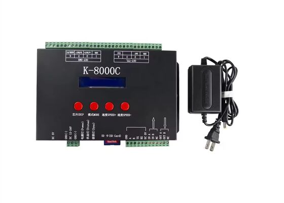 K-8000C Programowalny kontroler magicznych kolorów Pełna kontrola koloru przez DMX/SPI z wbudowaną funkcją kodowania do sterowania oświetleniem
